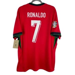 Official Cristiano Ronaldo Portugal Jersey 2024 Nike Red Euro Home Kit CR7