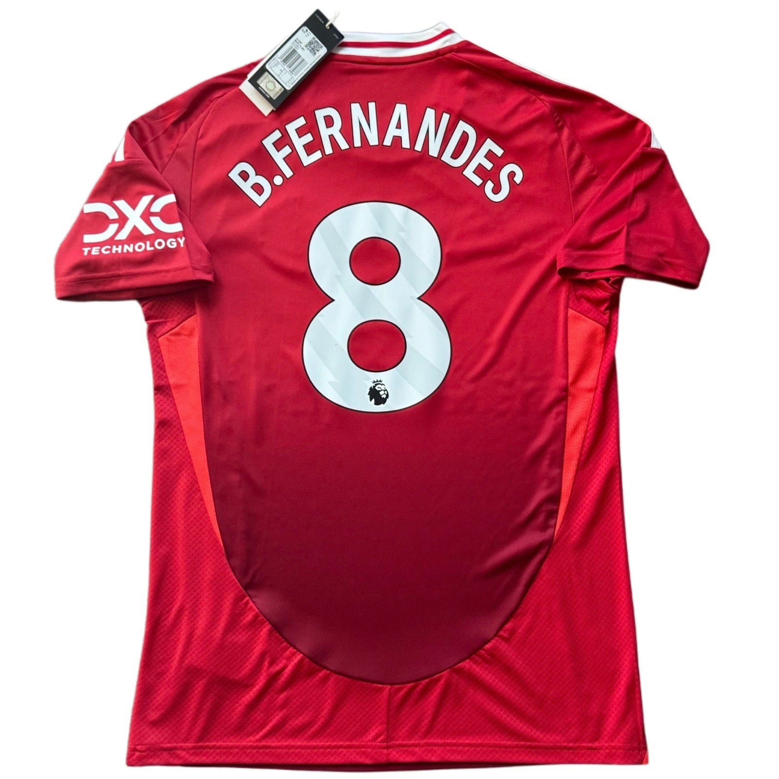 Manchester United Home Jersey #8 Bruno Fernandes Premier League 24/25