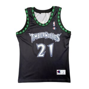 Kevin Garnett #21 Minnesota Timberwolves Alternate 1998-2007 Champion NBA Jersey