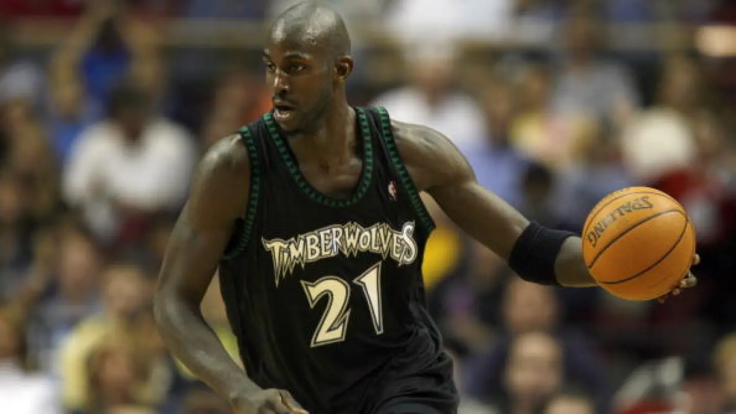 Kevin Garnett #21 Minnesota Timberwolves Alternate 1998-2007 Champion NBA Jersey