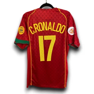 Portugal 2004-2005 Euro Final Home Retro Jersey - C.Ronaldo #17